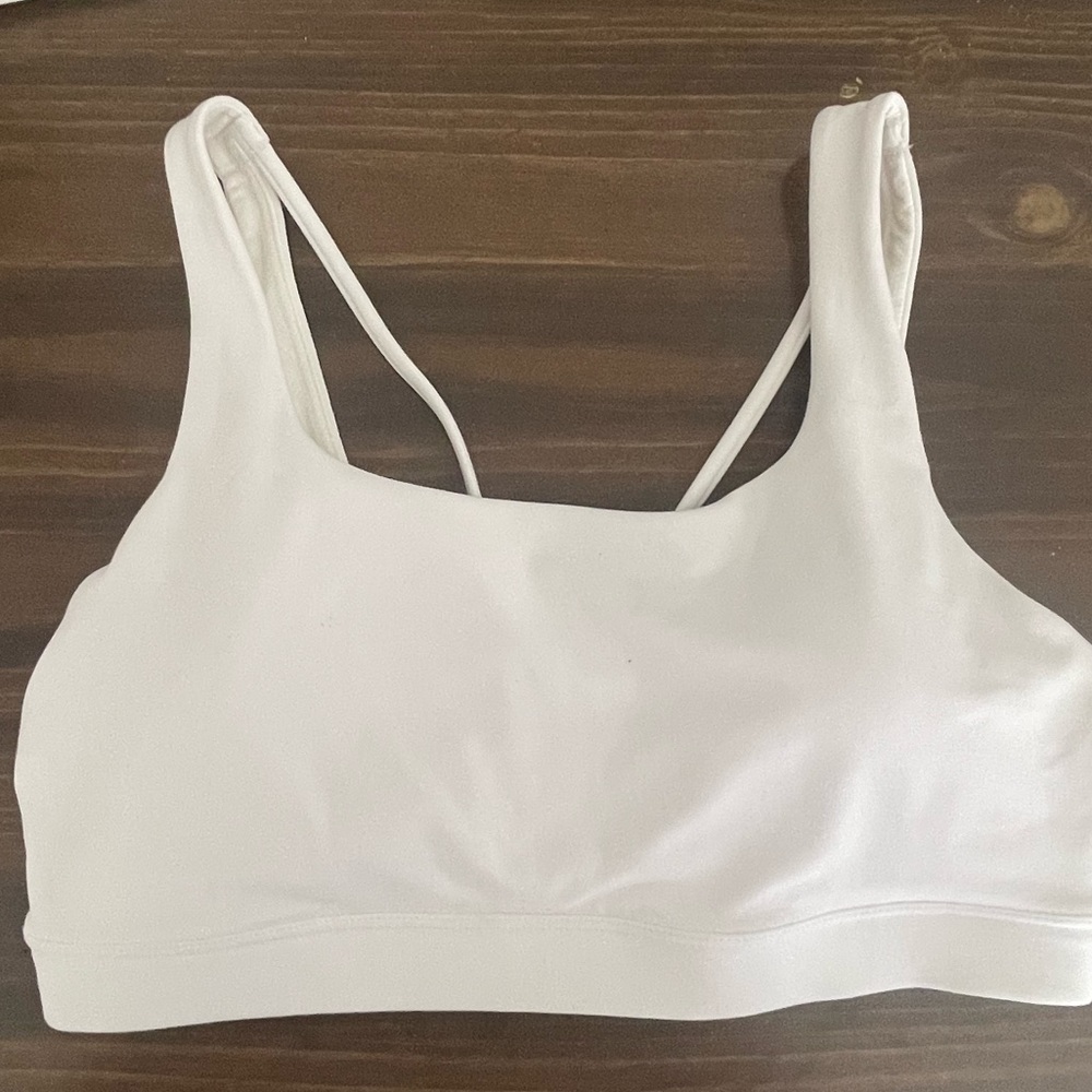 WHITE ATHLETA SPORTS BRA!